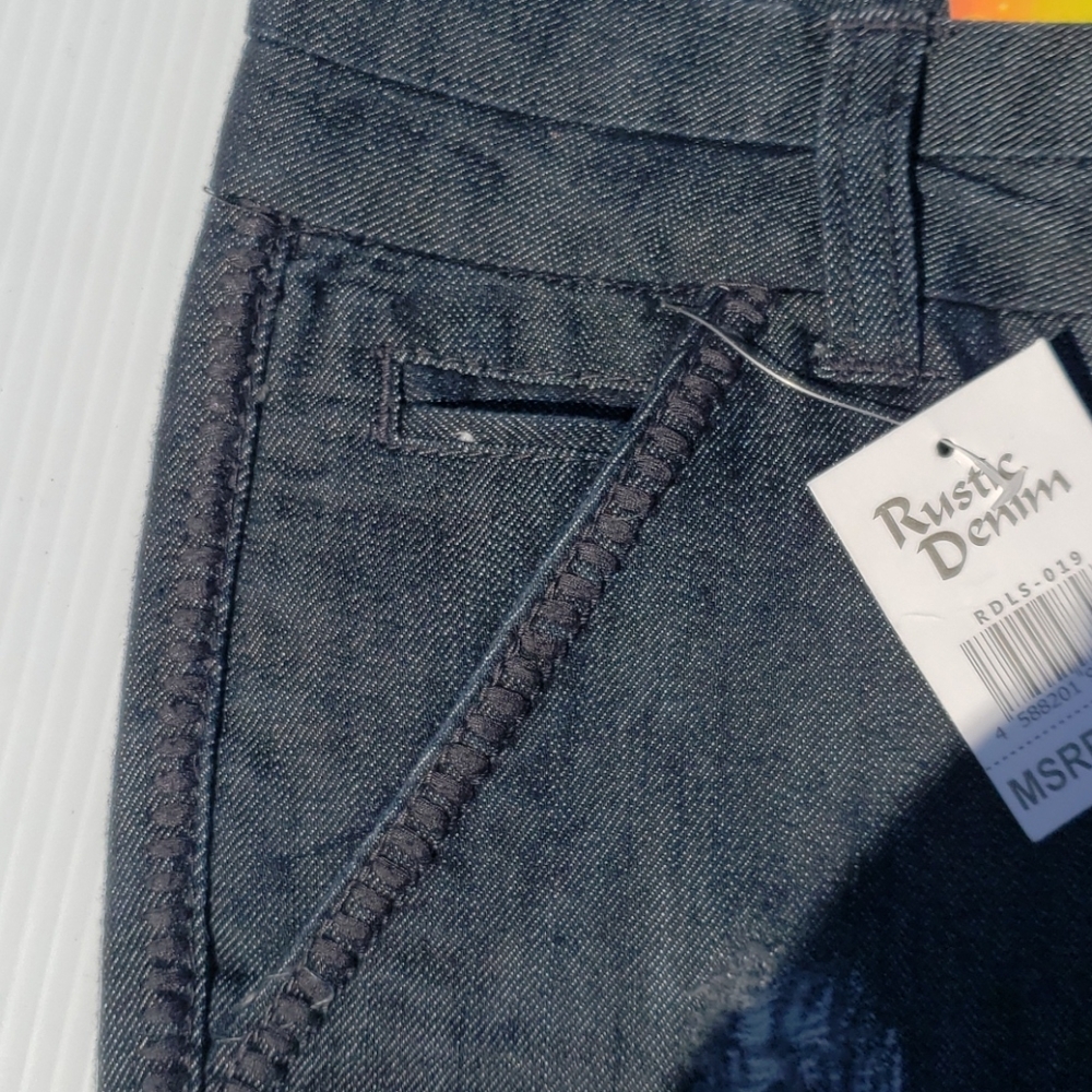 Rustic Denim Shorts - Picture 2 of 5